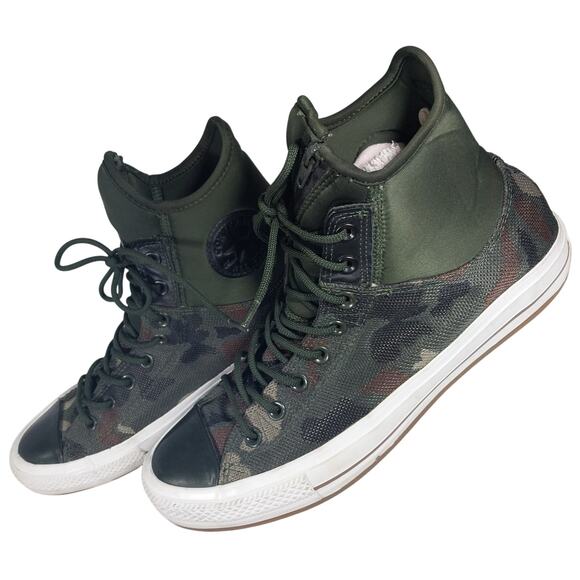 CONVERSE CHUCK TAYLOR ALL STAR! VAMO GREEN/BLACK ZIPPER FRONT SNEAKERS! SZ 11 - Picture 11 of 11